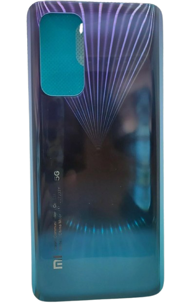 Vitre Arrière bleu subtile Xiaomi Mi 10T (avec logo)